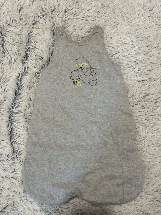Saco dormir bebé gris oso