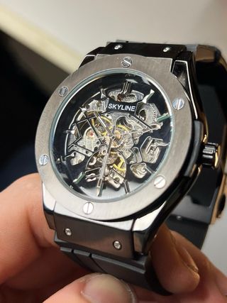 Reloj SKYLINE Automático Hombre Negro/Plata