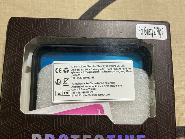 Capa protetora Galaxy Z Flip 7