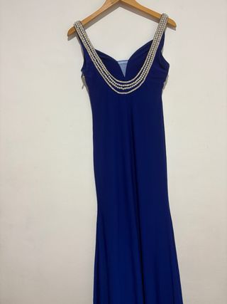 Vestido fiesta azul talla 40-42