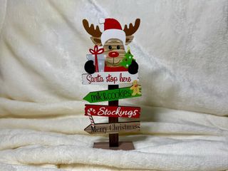 Placa Madeira Natal 2D