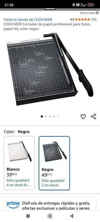 Guillotina Papel A4 Nueva