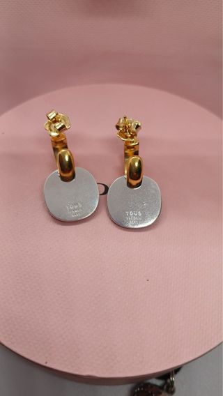 Pendientes Tous Oso Negro y Dorado