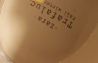 Botines Zara Tacón Ante tachuelas Caqui Talla 39