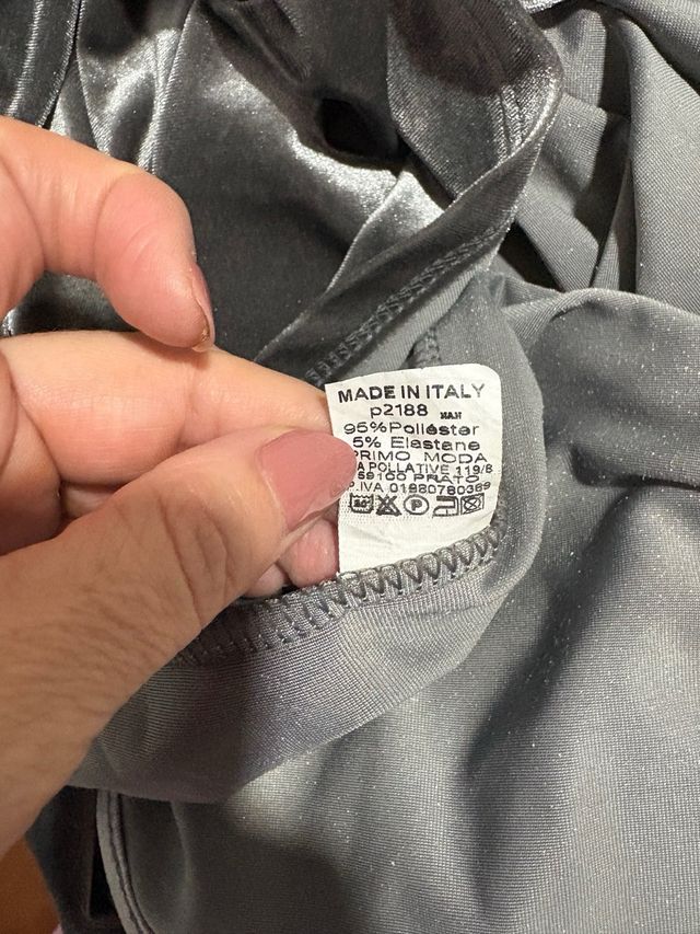 Vestido Mariquita Trasquilá terciopelo gris T40-42