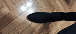 Botas altas elásticas negras