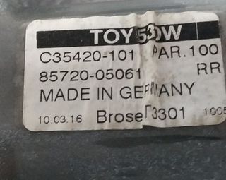 961920101 elevalunas trasero toyota avensis 411357