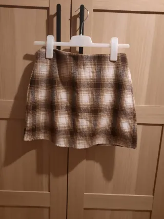 Minifalda cuadros Shein Talla XS