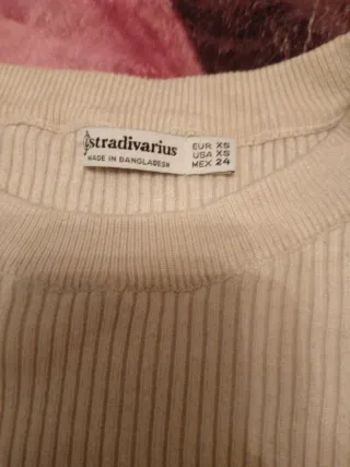 Jersey Zara Talla S Jersey Stradivarius beigeT xxs
