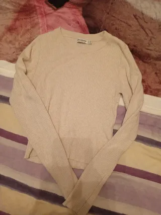 Jersey Zara Talla S Jersey Stradivarius beigeT xxs