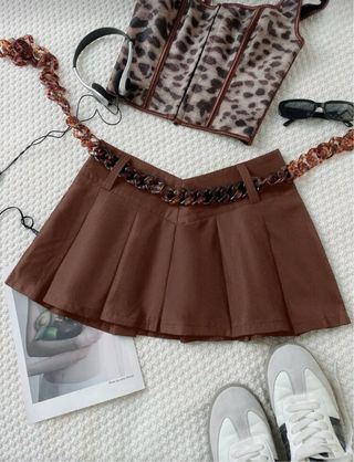 Falda pantalón plisada