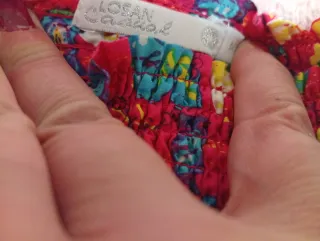 Vestido largo y corto estampado étnico M