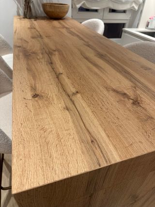 Mesa alta madera rústica