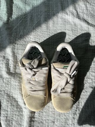 Zapatillas Puma Beige y Verde Talla 37