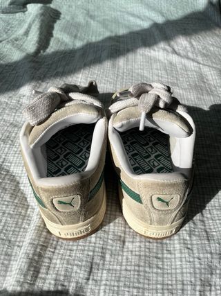 Zapatillas Puma Beige y Verde Talla 37