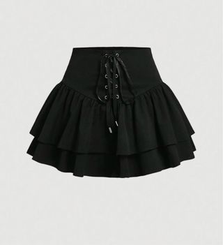 2 Faldas Cortas Pirata Negra y Blanca