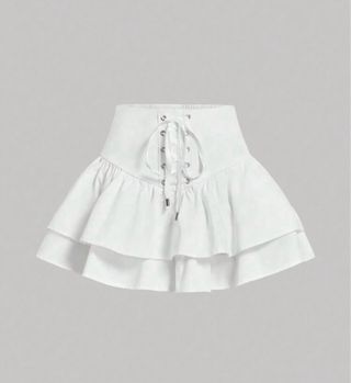 2 Faldas Cortas Pirata Negra y Blanca