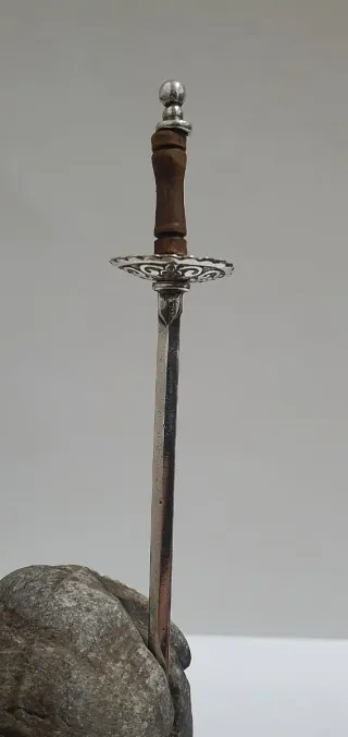 Miniatura spada vintage argento 800 firmata Nicchi