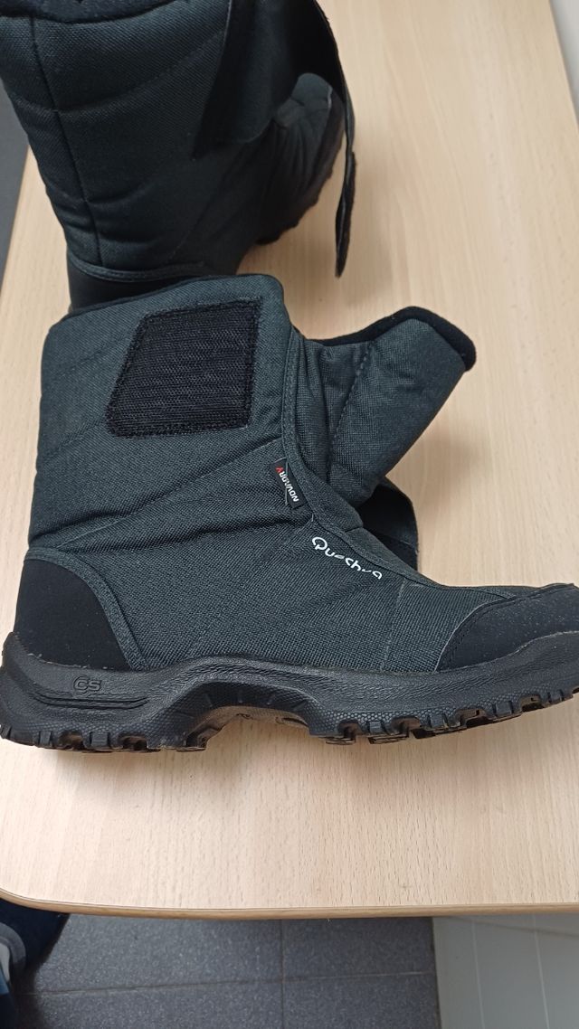Botas de nieve Quechua hombre negras/grises
