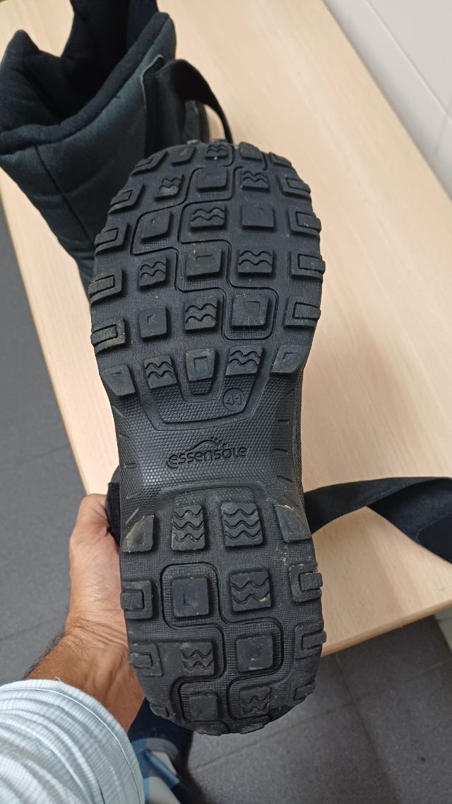 Botas de nieve Quechua hombre negras/grises