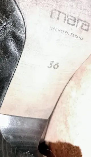 Botas negras chica Piel. Mujer. Talla 36