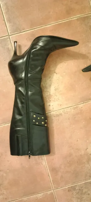 Botas negras chica Piel. Mujer. Talla 36