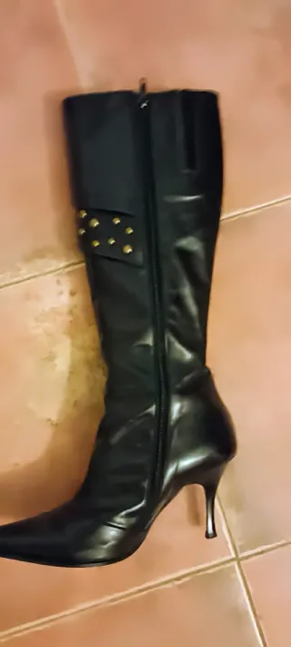 Botas negras chica Piel. Mujer. Talla 36