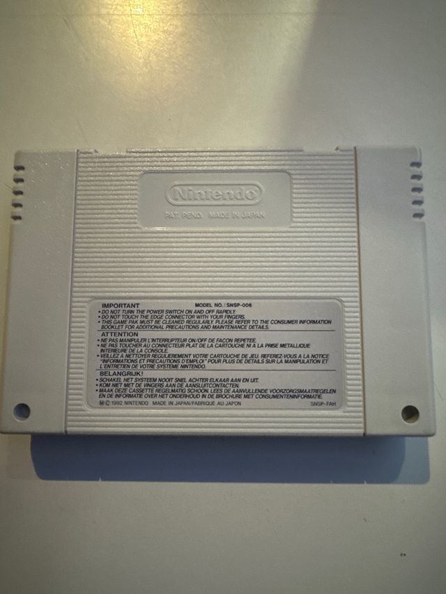 Asterix Super Nintendo Cartucho