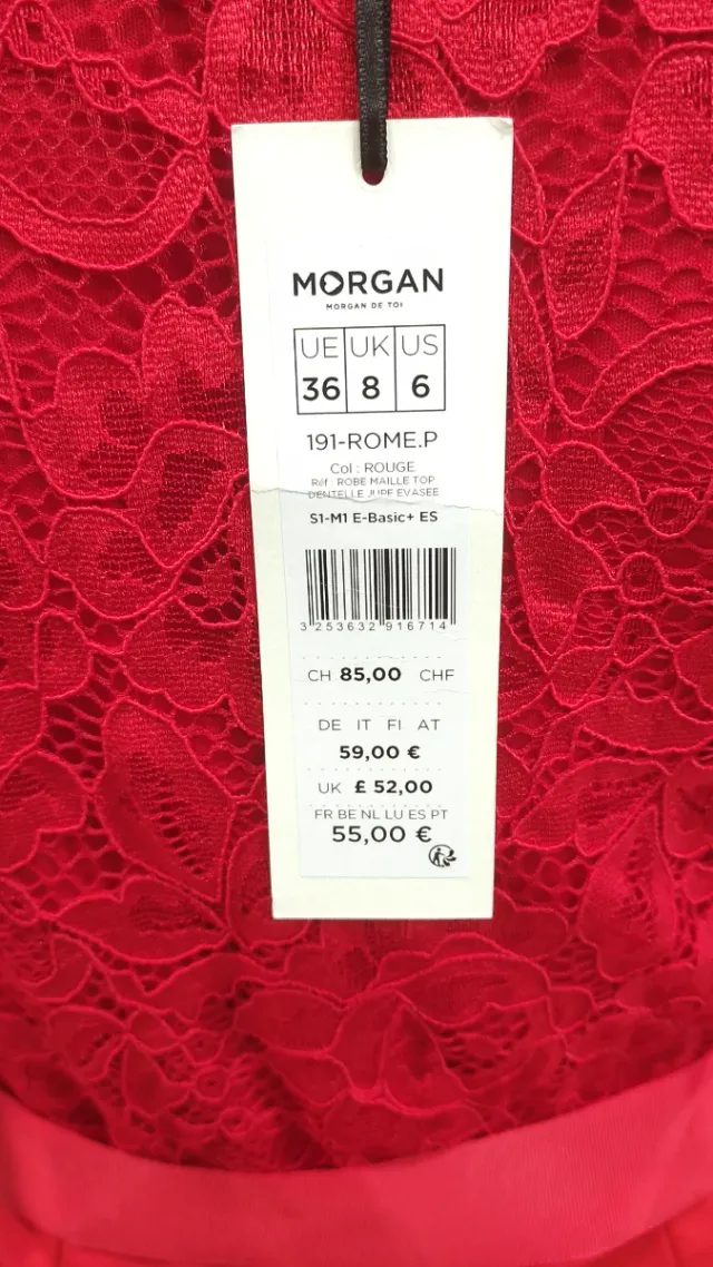 Vestito rosso Morgan Taglia 36