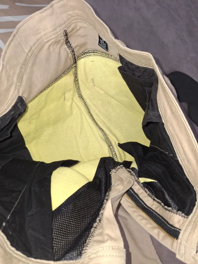 Calça moto elegante com proteções