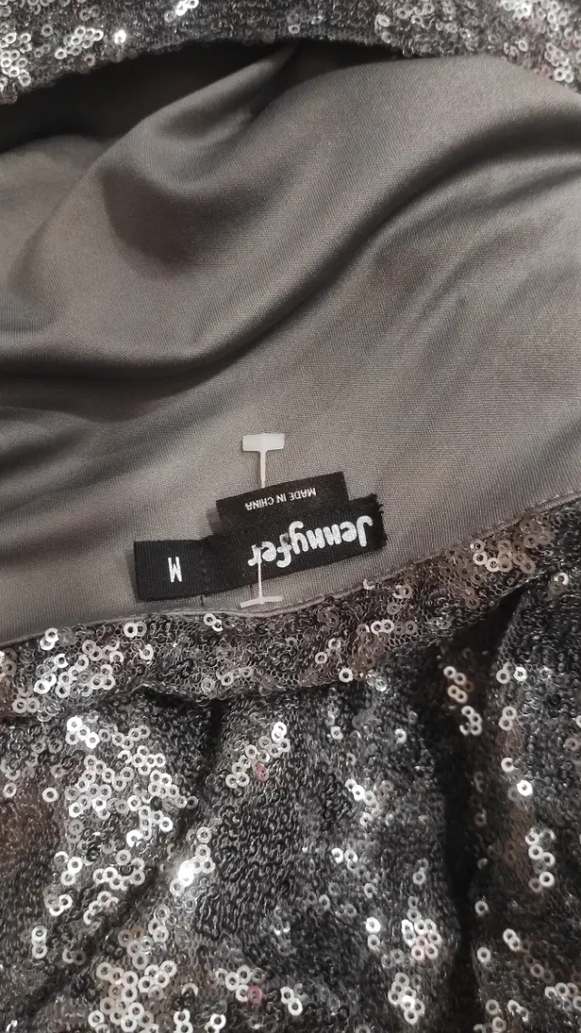 Abito a scintille argento Taglia M