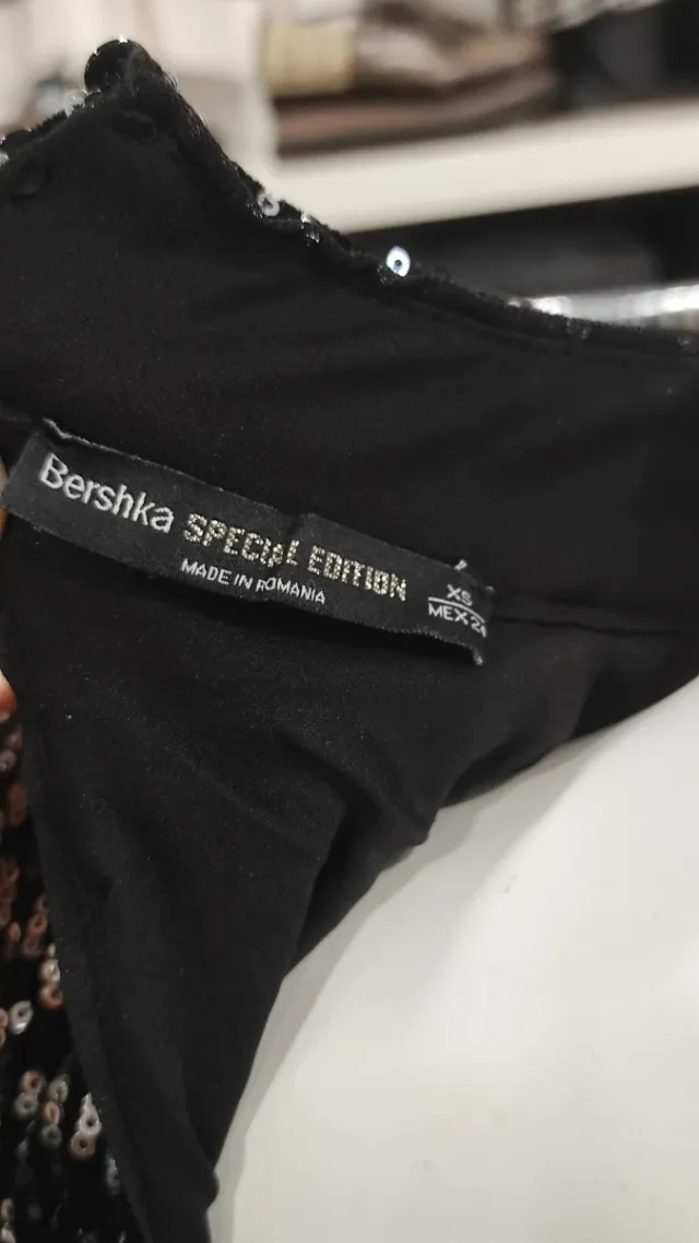 Abito in paillettes in velluto Taglia XS