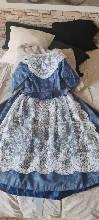 Traje de Fallera en plata + Corpiño