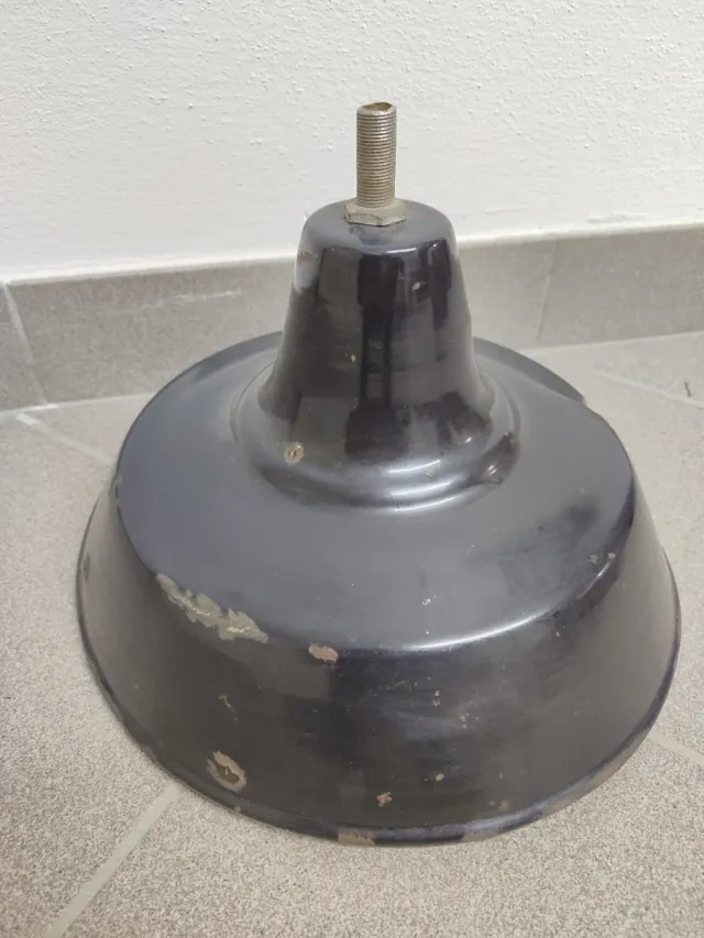 Plafoniera industriale nera