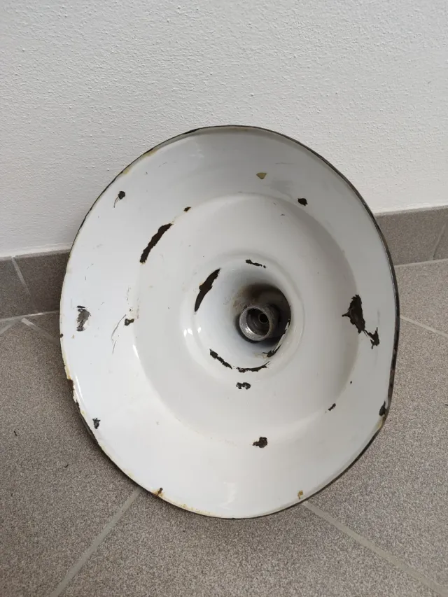 Plafoniera industriale nera