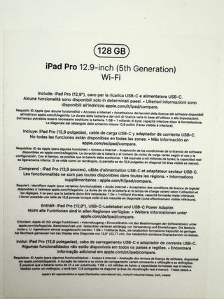 iPad Pro 12.9 M1 (5ª Gen) con Magic Keyboard.