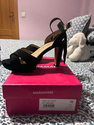 Zapatos Mariamare tacón plataforma negros T38