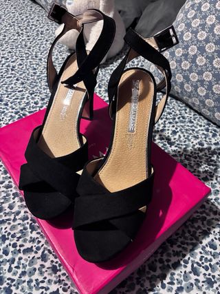Zapatos Mariamare tacón plataforma negros T38
