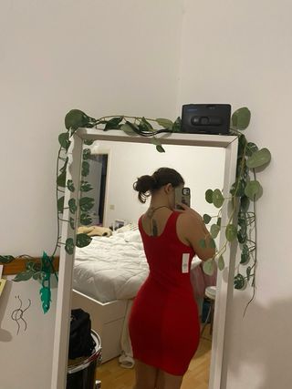 Vestito rosso Chic For You nuovo con cartellino