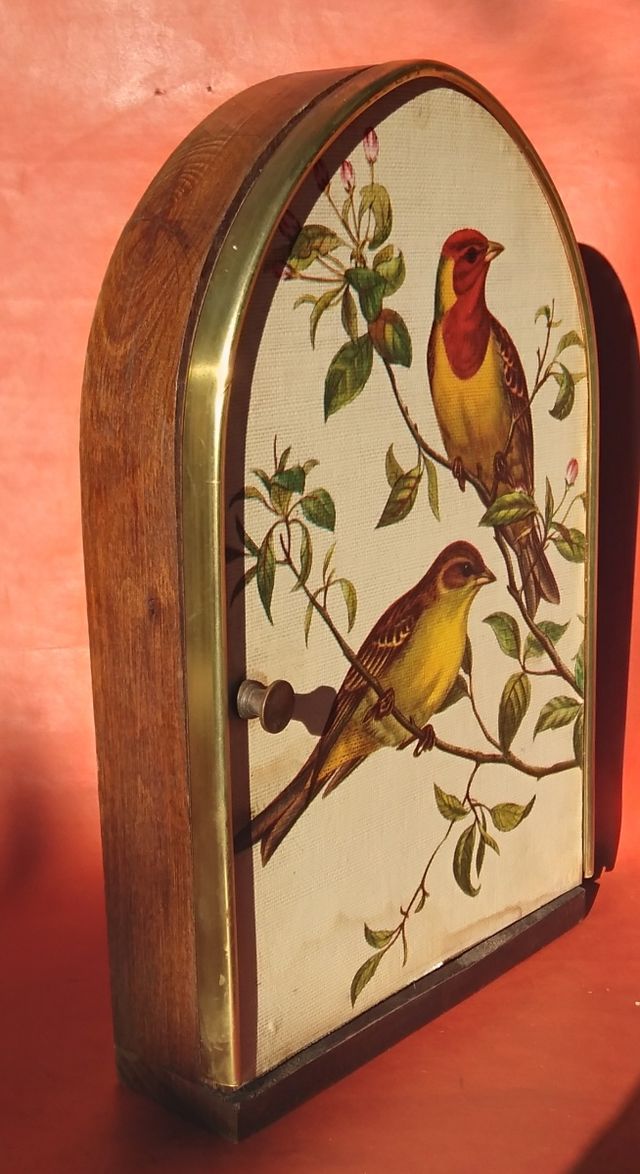 Portachiavi decorativo vintage con uccelli