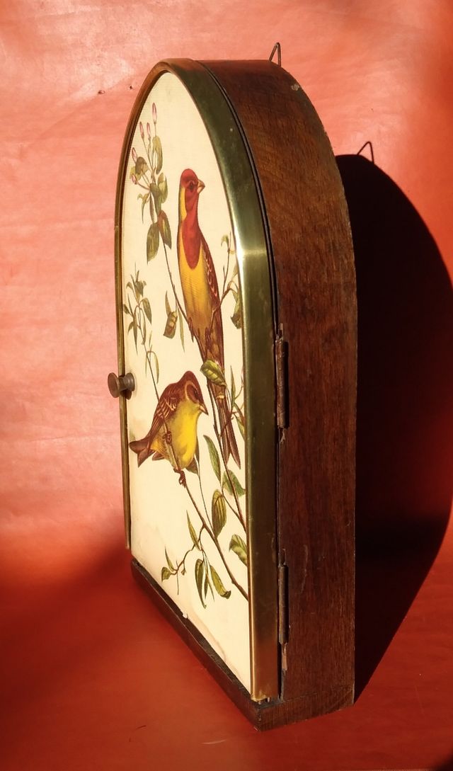 Portachiavi decorativo vintage con uccelli