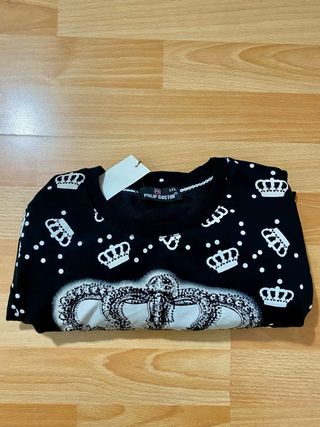 Felpa nera “Philip Guston” unisex – stampa crown