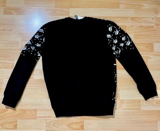 Felpa nera “Philip Guston” unisex – stampa crown