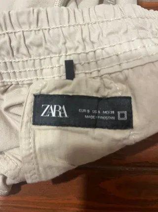 Pantalón Zara Beige T36 men