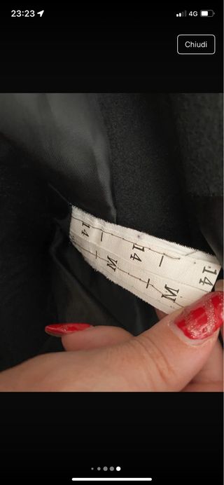 Poncho nero taglia unica