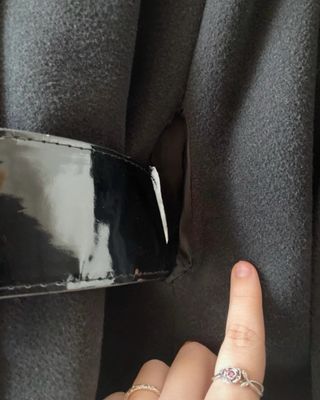 Poncho nero taglia unica