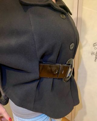 Poncho nero taglia unica