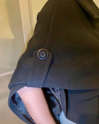 Poncho nero taglia unica