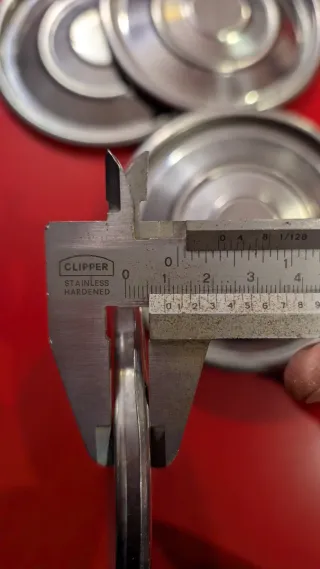 5 Rosoni Acciaio 12cm Nuovi