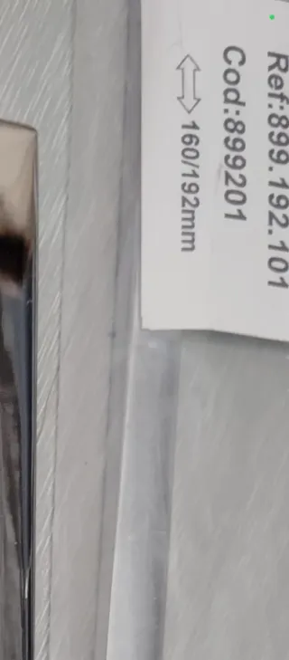 Tiradores de cocina plateados